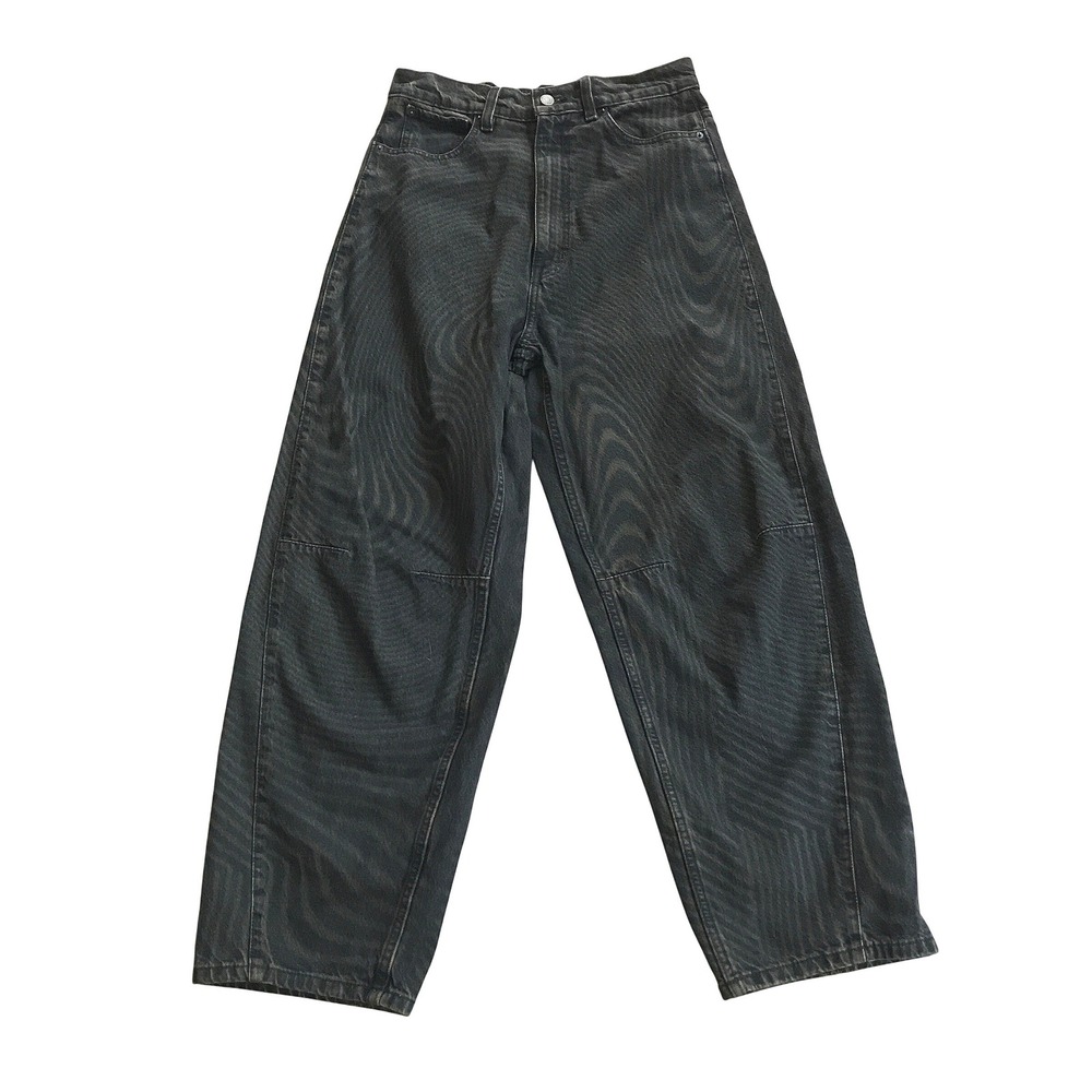 BDG Urban Outfitters Extreme Baggy Jeans Washed Black Acid Wave 29 High Rise